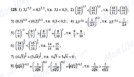 ГДЗ Алгебра 10 класс страница 125