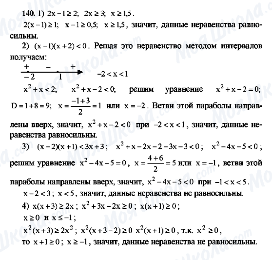 ГДЗ Алгебра 10 клас сторінка 140