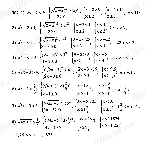 ГДЗ Алгебра 10 класс страница 167