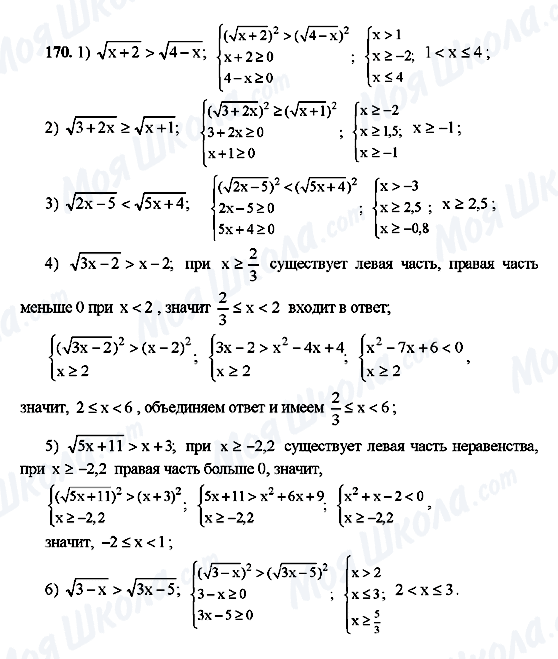 ГДЗ Алгебра 10 класс страница 170