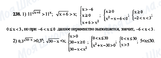 ГДЗ Алгебра 10 клас сторінка 238