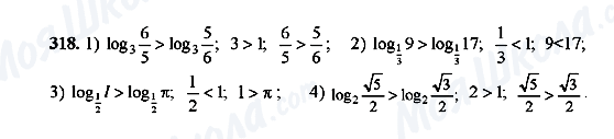 ГДЗ Алгебра 10 клас сторінка 318