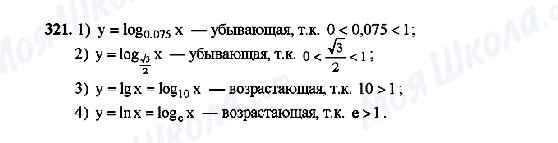 ГДЗ Алгебра 10 класс страница 321