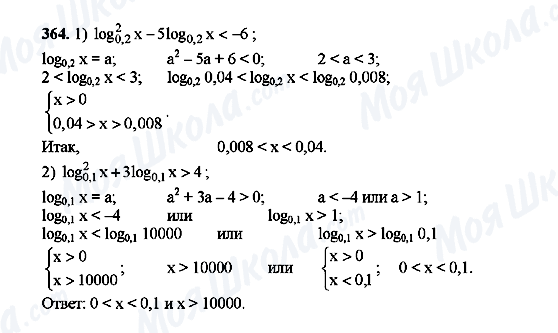 ГДЗ Алгебра 10 класс страница 364