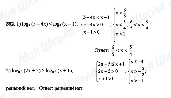 ГДЗ Алгебра 10 класс страница 382