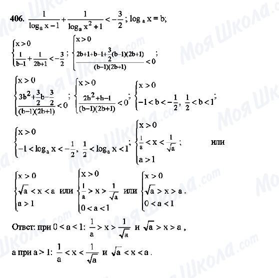 ГДЗ Алгебра 10 клас сторінка 406