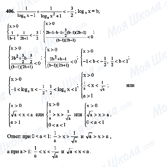 ГДЗ Алгебра 10 класс страница 406