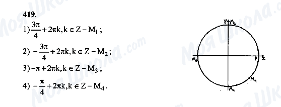 ГДЗ Алгебра 10 класс страница 419