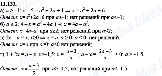 ГДЗ Алгебра 8 класс страница 11.133