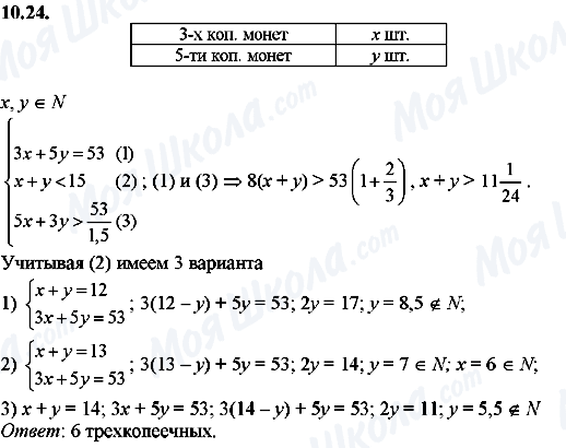 ГДЗ Алгебра 8 класс страница 10.24