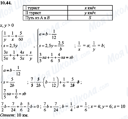 ГДЗ Алгебра 8 клас сторінка 10.44
