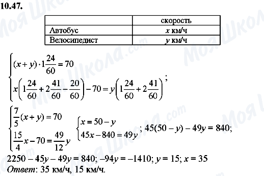 ГДЗ Алгебра 8 класс страница 10.47