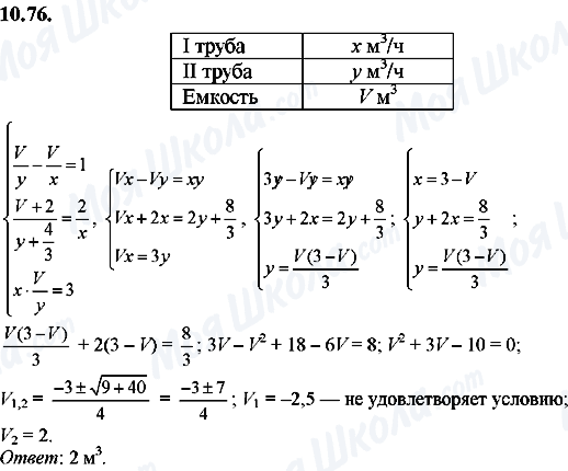 ГДЗ Алгебра 8 класс страница 10.76