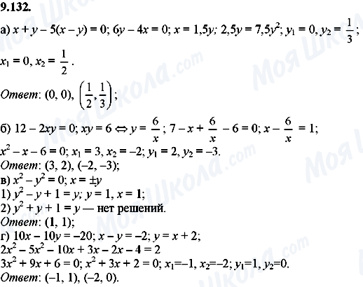 ГДЗ Алгебра 8 класс страница 9.132