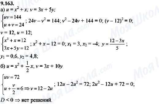 ГДЗ Алгебра 8 класс страница 9.163