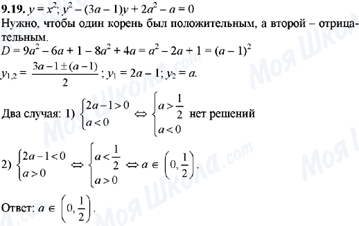 ГДЗ Алгебра 8 клас сторінка 9.19