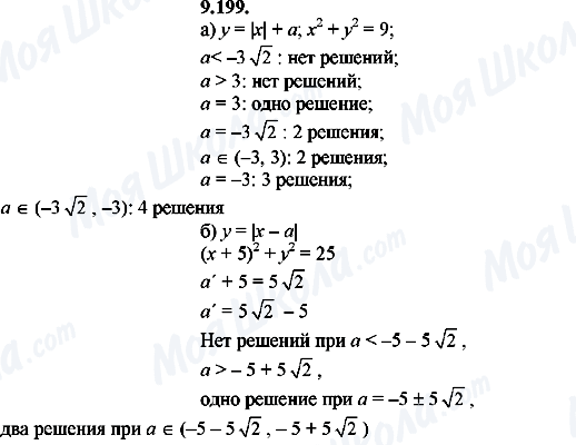 ГДЗ Алгебра 8 клас сторінка 9.199