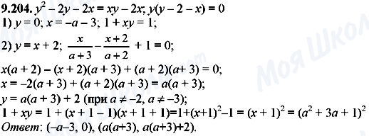 ГДЗ Алгебра 8 класс страница 9.204