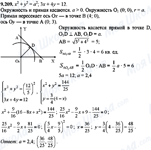 ГДЗ Алгебра 8 класс страница 9.209