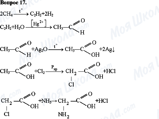 ГДЗ Хімія 10 клас сторінка Вопрос-17