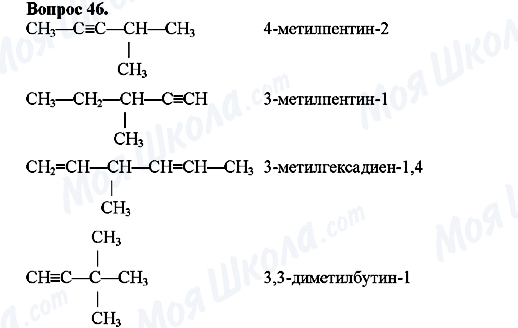 ГДЗ Хімія 10 клас сторінка Вопрос-46