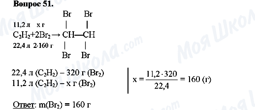 ГДЗ Хімія 10 клас сторінка Вопрос-51