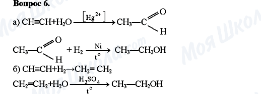 ГДЗ Химия 10 класс страница Вопрос-6