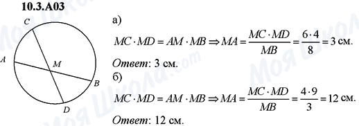 ГДЗ Алгебра 9 клас сторінка 10.3.A03