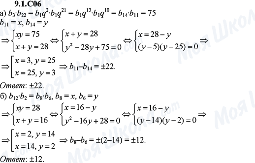 ГДЗ Алгебра 9 клас сторінка 9.1.С06