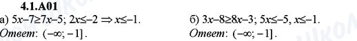 ГДЗ Алгебра 9 класс страница 4.1.A01