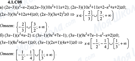 ГДЗ Алгебра 9 клас сторінка 4.1.C08