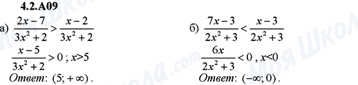 ГДЗ Алгебра 9 клас сторінка 4.2.A09