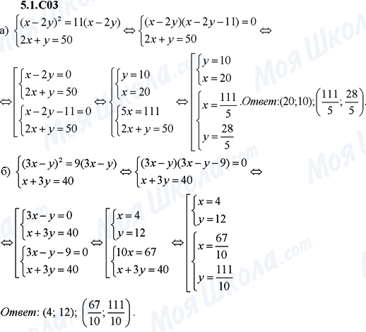ГДЗ Алгебра 9 класс страница 5.1.C03