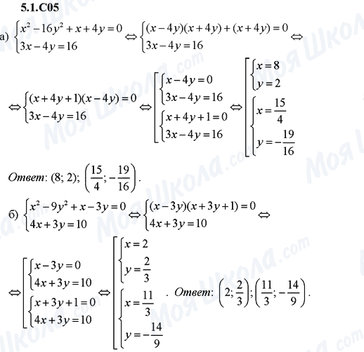 ГДЗ Алгебра 9 класс страница 5.1.C05