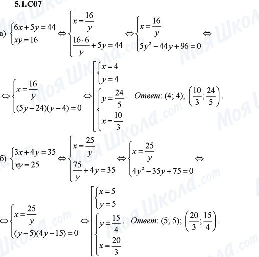 ГДЗ Алгебра 9 клас сторінка 5.1.C07