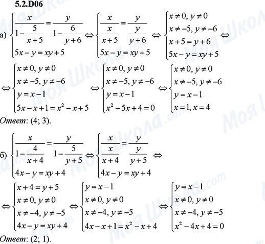 ГДЗ Алгебра 9 класс страница 5.2.D06