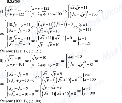 ГДЗ Алгебра 9 клас сторінка 5.3.C03