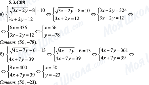 ГДЗ Алгебра 9 клас сторінка 5.3.C08