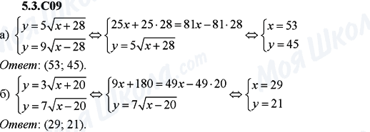 ГДЗ Алгебра 9 клас сторінка 5.3.C09