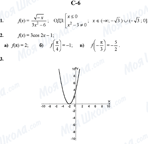 ГДЗ Алгебра 10 клас сторінка C-6