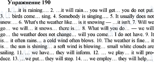 ГДЗ Англійська мова 5 клас сторінка 190