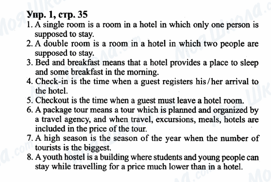 ГДЗ Англійська мова 9 клас сторінка Упр.1, cтр.35
