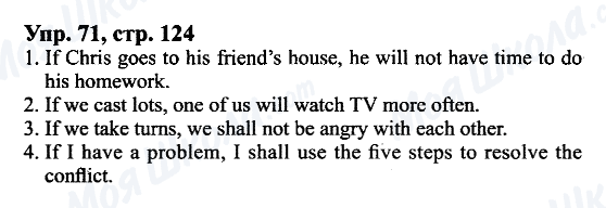 ГДЗ Английский язык 9 класс страница Упр.71, cтр.124