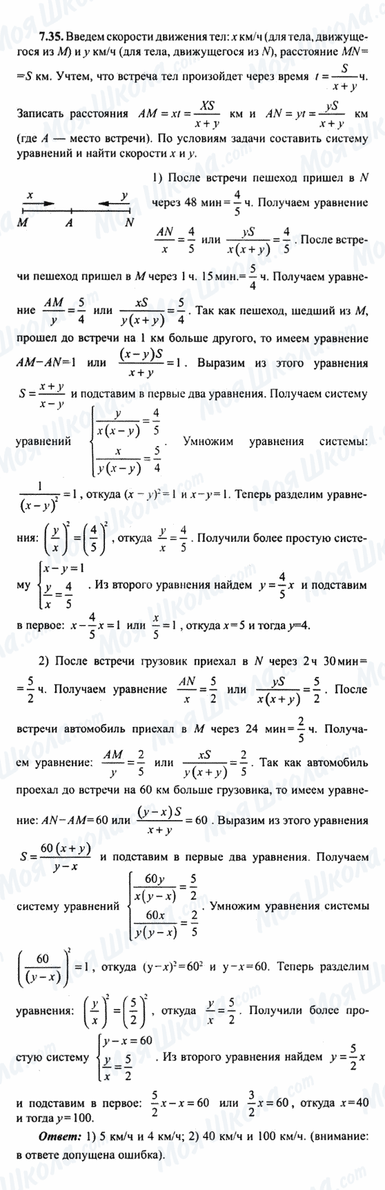 ГДЗ Алгебра 9 клас сторінка 7.35