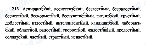 ГДЗ Російська мова 9 клас сторінка 213