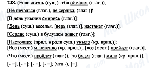 ГДЗ Російська мова 9 клас сторінка 238