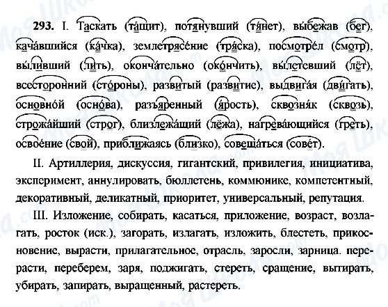 ГДЗ Російська мова 9 клас сторінка 293