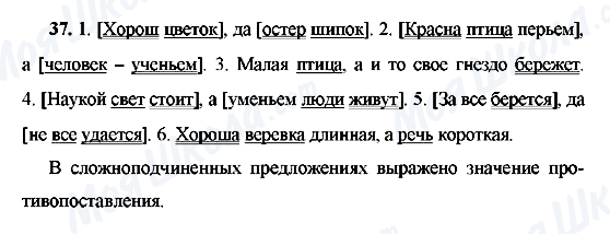 ГДЗ Русский язык 9 класс страница 37