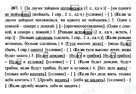 ГДЗ Російська мова 9 клас сторінка 387