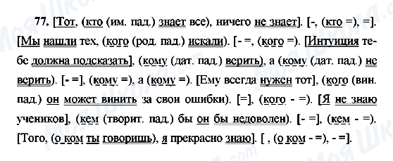 ГДЗ Російська мова 9 клас сторінка 77